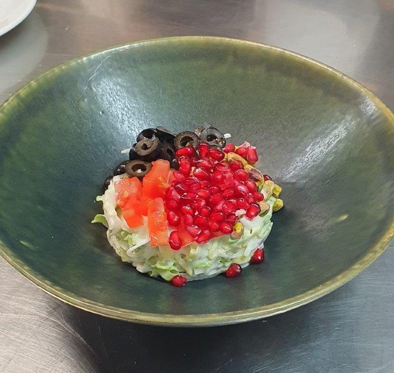 Ensalada de granada y pistachos