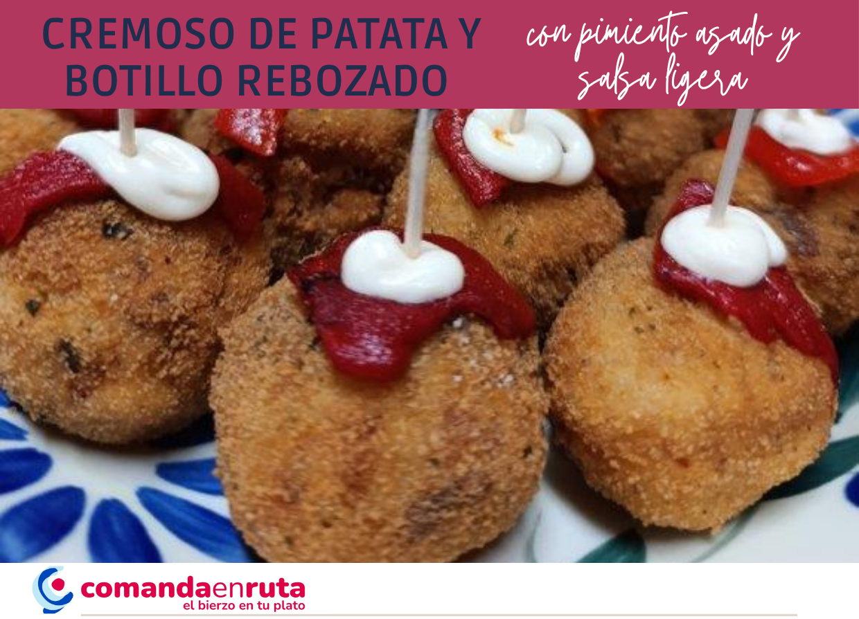 Cremoso de patata y botillo rebozado