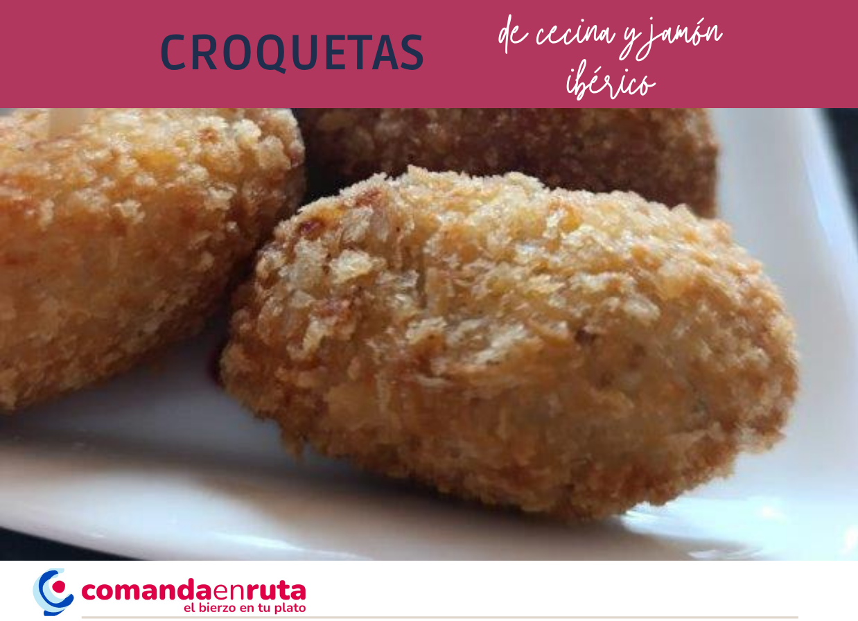 Croquetas de cecina y jamón ibérico
