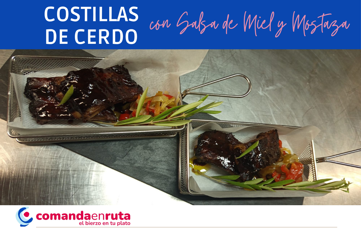 Costillas de Cerdo con Salsa de Miel y Mostaza
