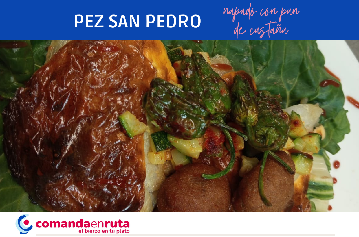 Pez San Pedro napado con Pan de Castaña