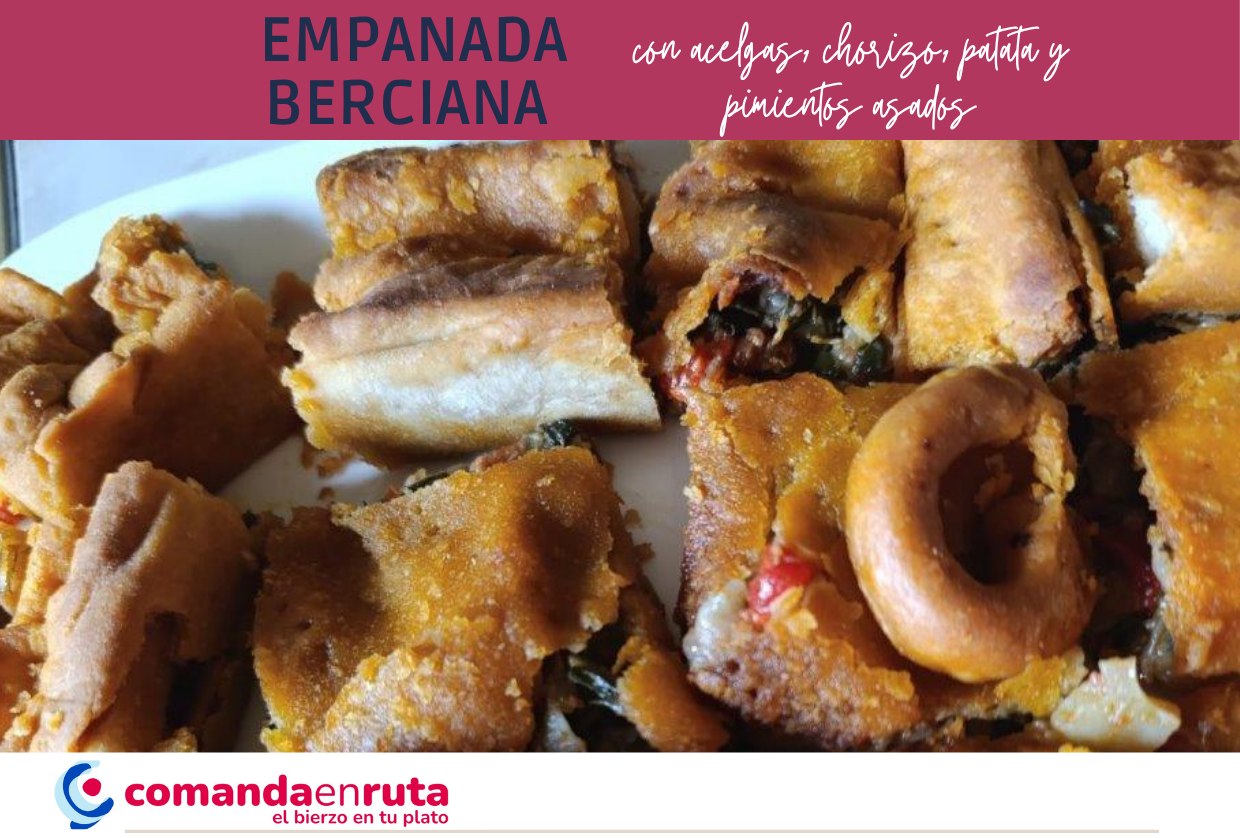 Empanada Berciana con Acelgas, Chorizo, Patata y Pimientos Asados
