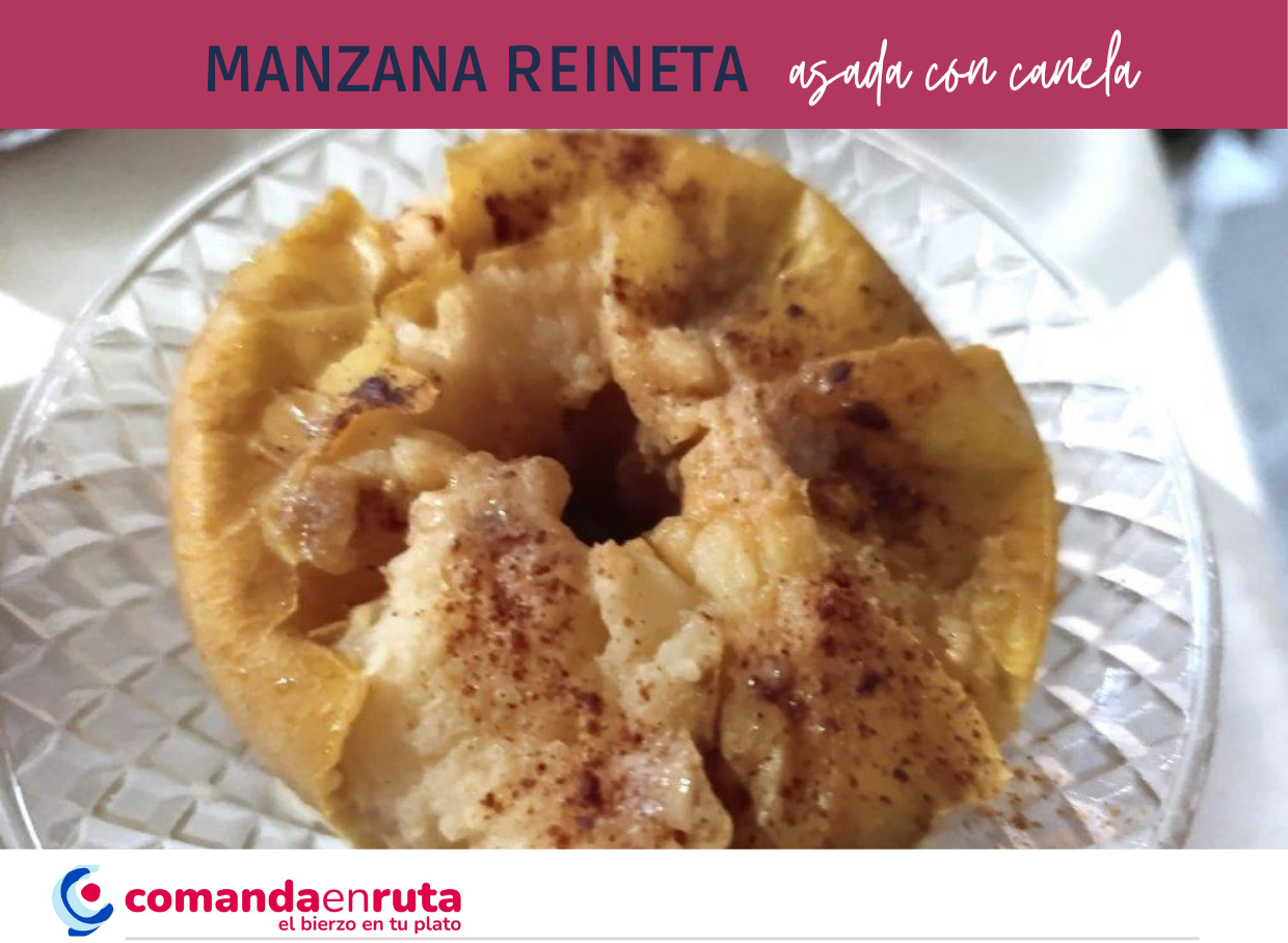 Manzana reineta asada con canela