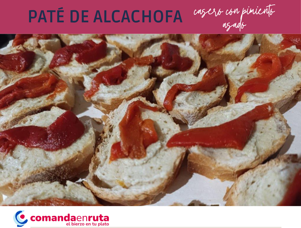 Paté de Alcachofa Casero con Pimiento Asado