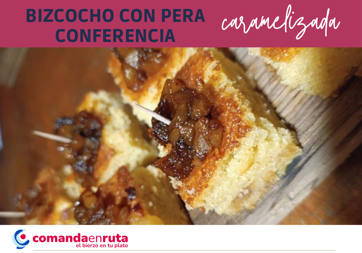 Bizcocho de pera caramelizada 