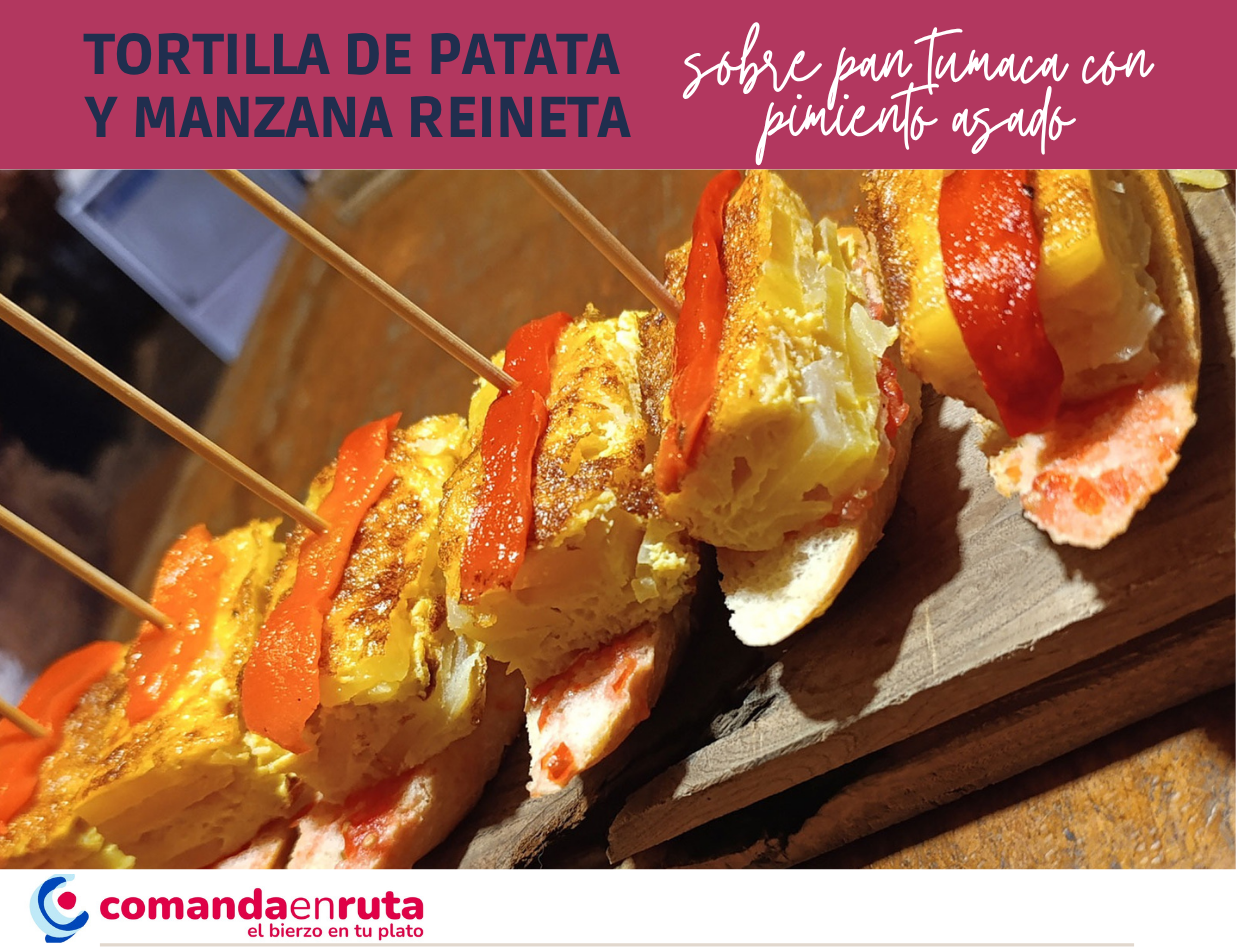 Tortilla de patata y manzana 