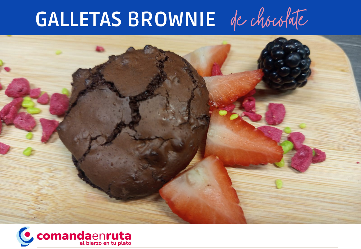 Galletas brownie de chocolate