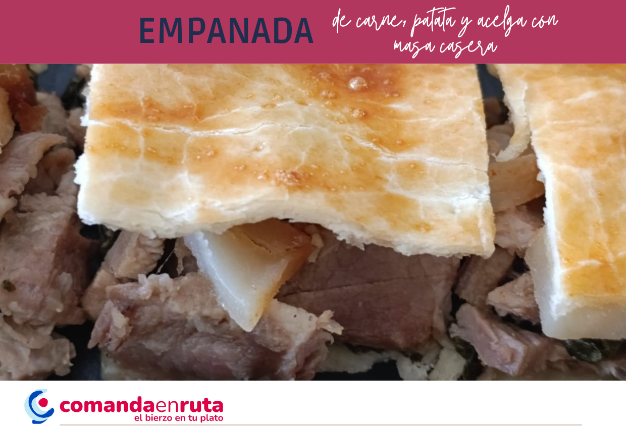 Empana de Carne, Patata y Acelga con Masa Casera