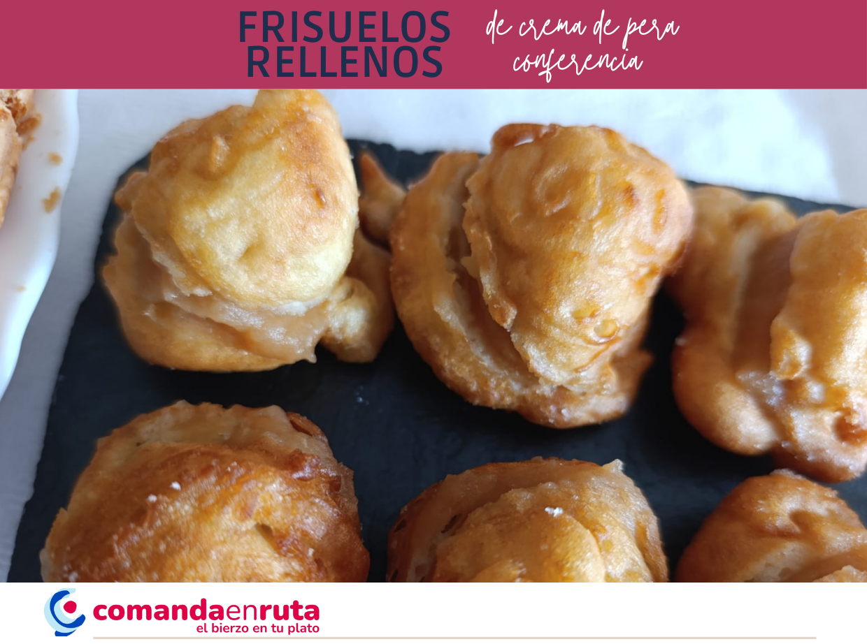 Frisuelos Rellenos de Crema de Pera Conferencia
