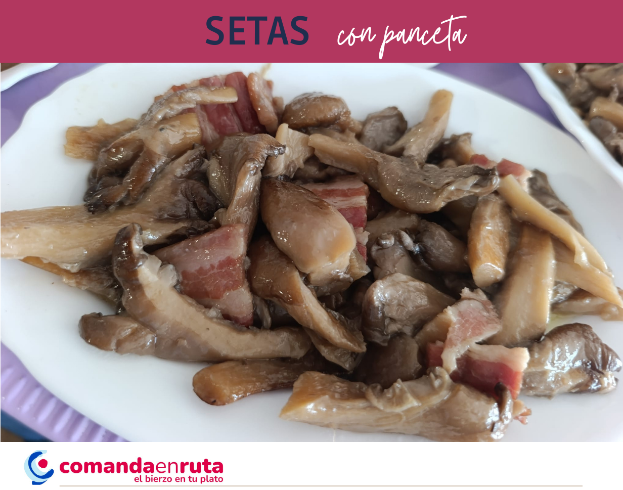 Setas con Panceta