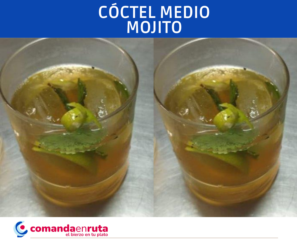 C&oacute;ctel Medio Mojito