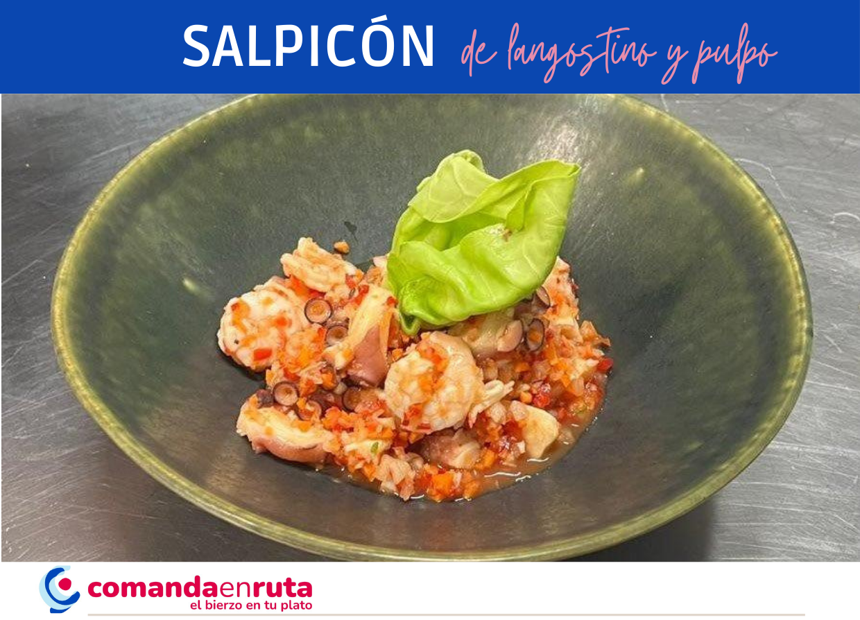 Salpic&oacute;n de Langostino y pulpo