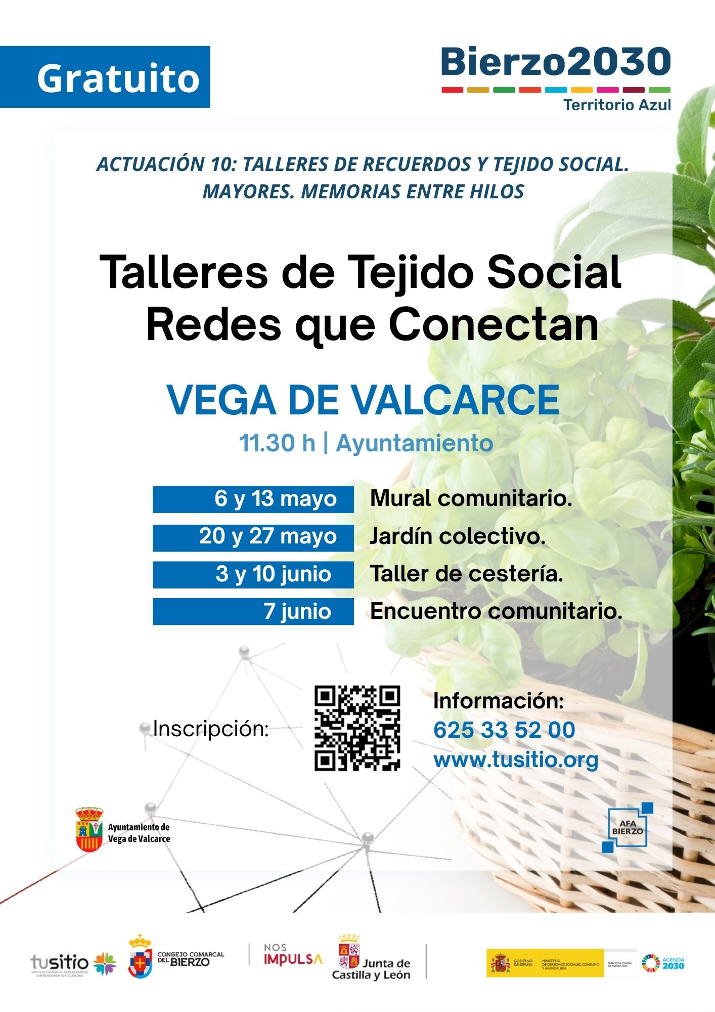 Talleres Recuerdos y tejidos social. Vega de Valcarce