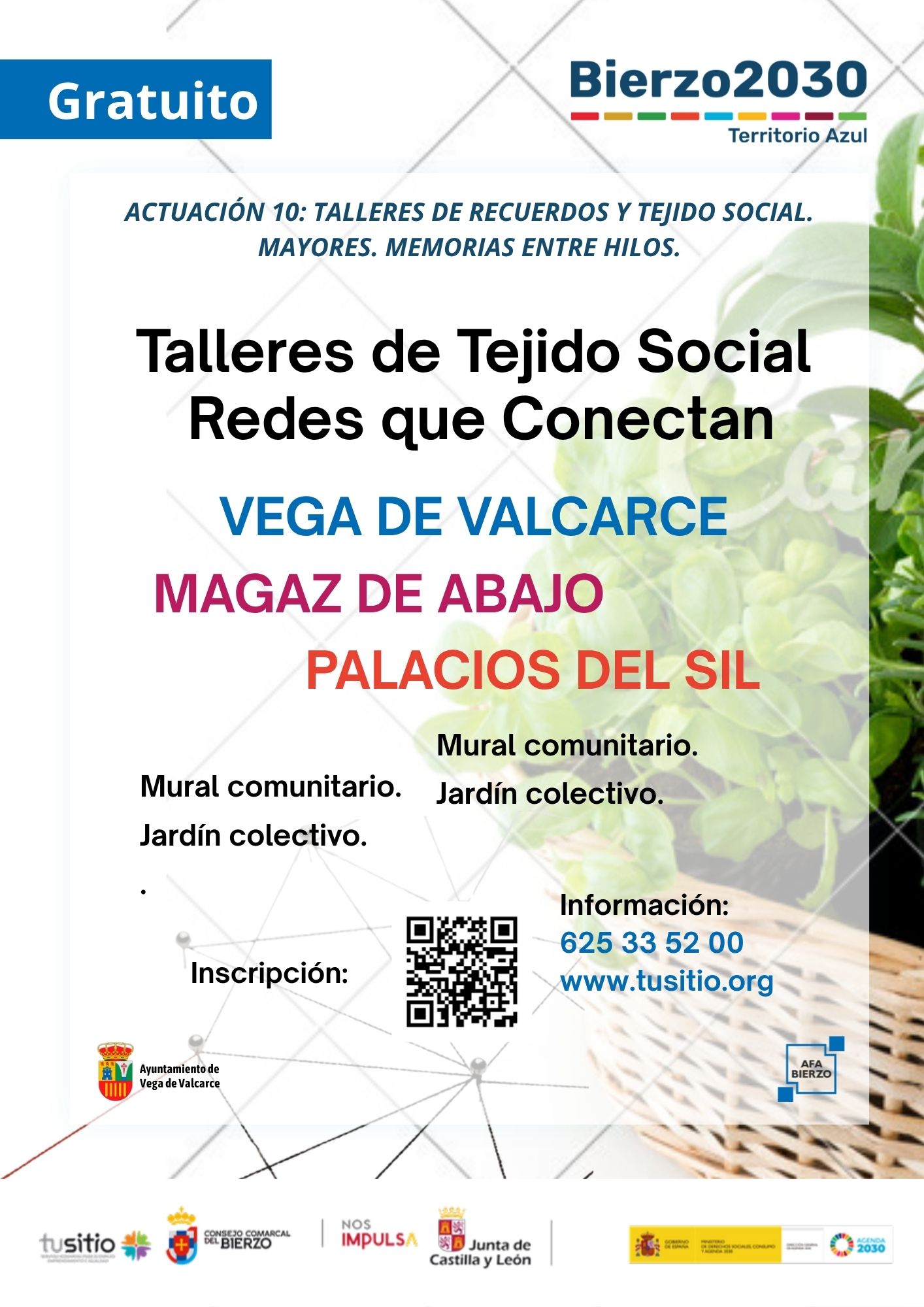 Talleres Recuerdos y tejidos social. Vega de Valcarce