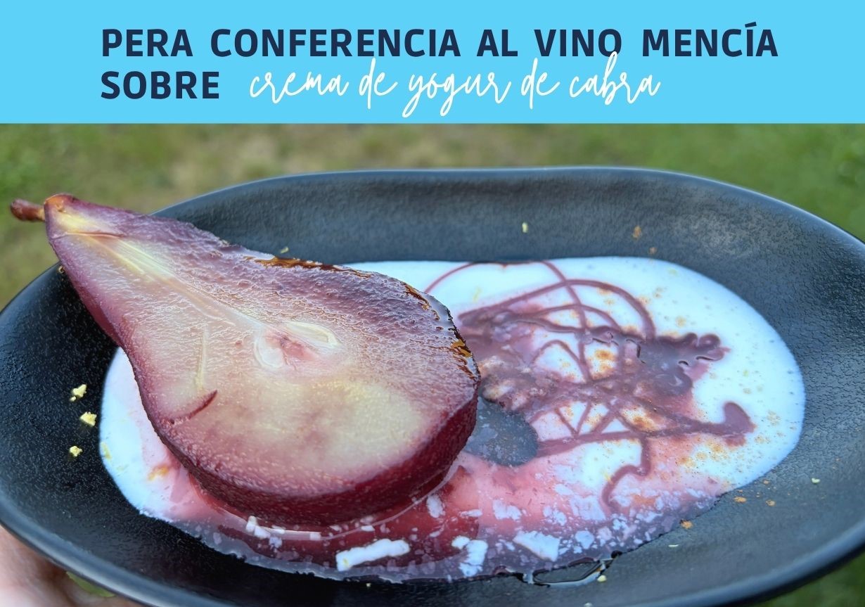 Pera conferencia al vino
